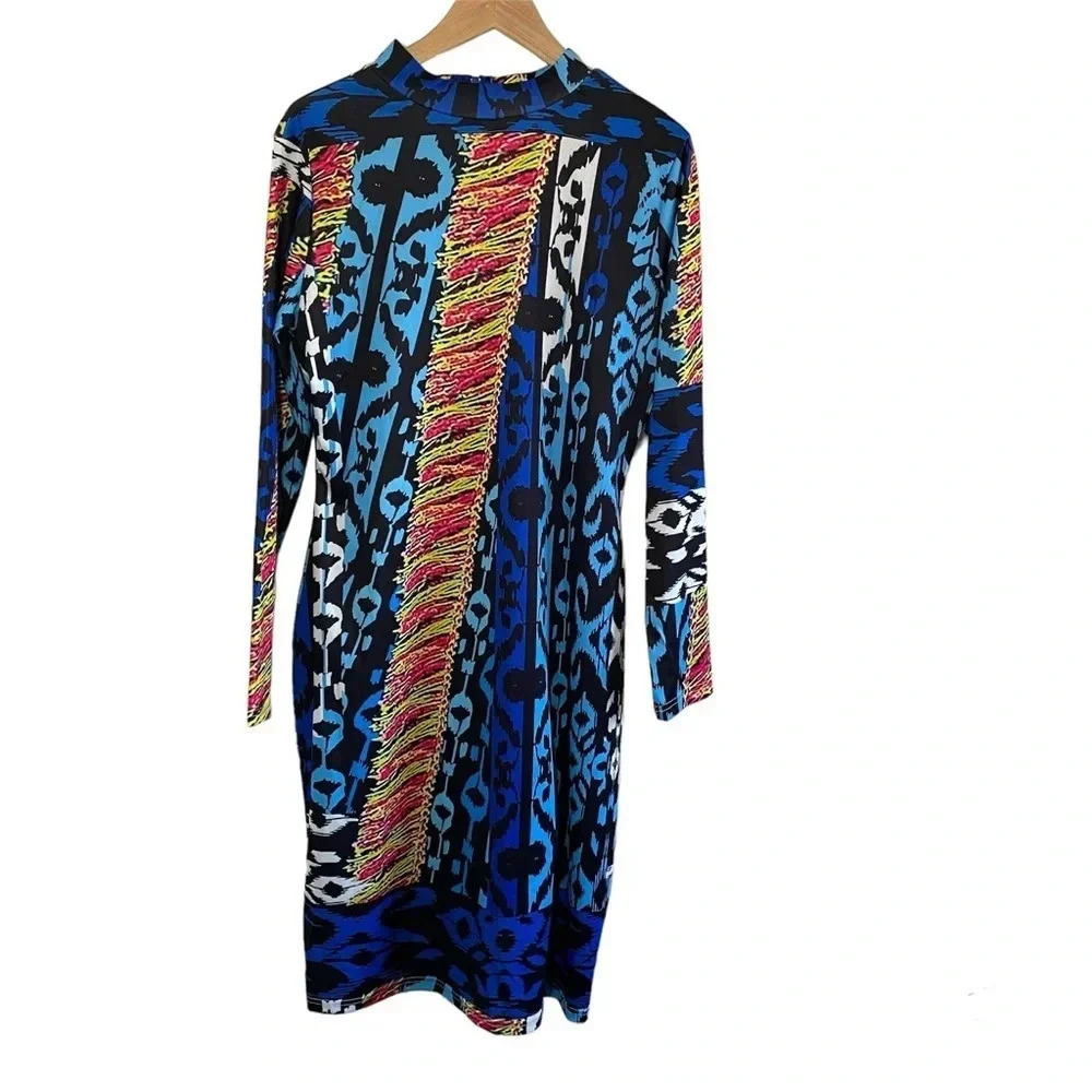 Rebdolls Women's Bodycon Longsleeve Dress 3XL Blue